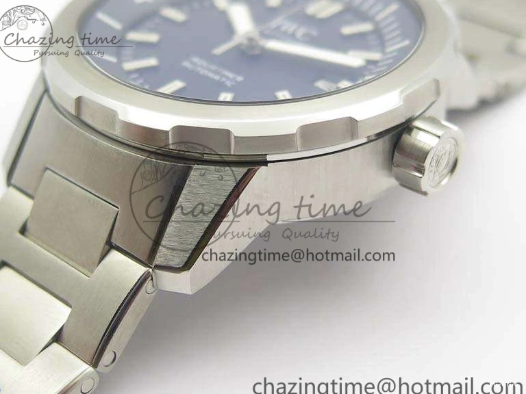 MIROTIME 0329 EasyMatch Aquatimer Automatic IW329004 V6F 1:1 Best Edition Blue Dial On SS Bracelet MIYOTA 7224